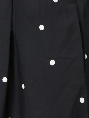 black polka dots printed maxi skirt - 14005614 - Standard Image - 4