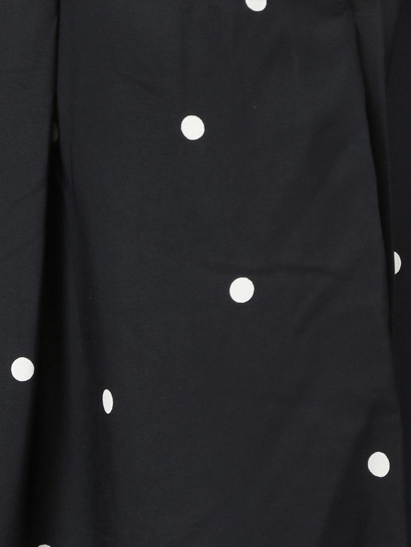 black polka dots printed maxi skirt - 14005614 - Zoom Image - 4