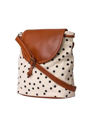 white canvas regular sling bag - 14008071 - Standard Image - 4