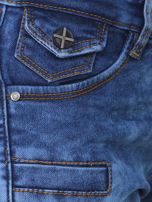 blue denim denim short - 14009115 - Standard Image - 4