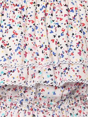 white printed cotton off shoulder dress - 14009118 - Standard Image - 4