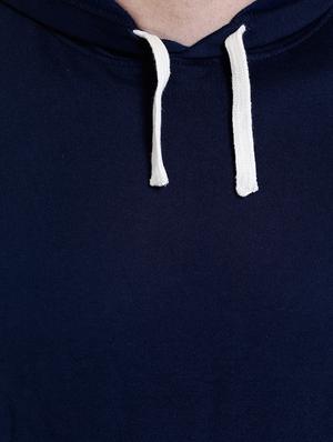 solid navy blue cotton sweatshirt - 14010515 - Standard Image - 4