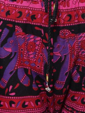 pink cotton printed palazzo - 14010564 - Standard Image - 4