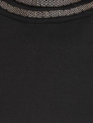 black cotton aline dress - 14043813 - Standard Image - 4