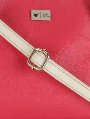 pink leatherette handbag - 14047482 - Standard Image - 4