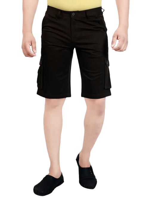 brown cotton shorts - 14065390 - Very Small Image - 1