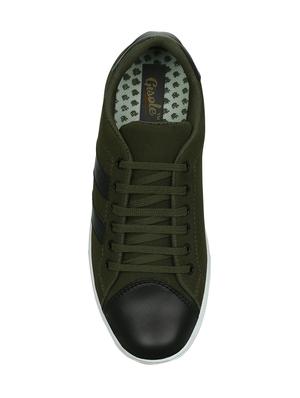 green canvas lace up sneaker - 14068626 - Standard Image - 4