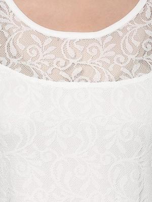 white lace plus dress - 14081029 - Standard Image - 4