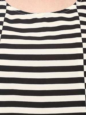 black stripped plus top - 14081124 - Standard Image - 4
