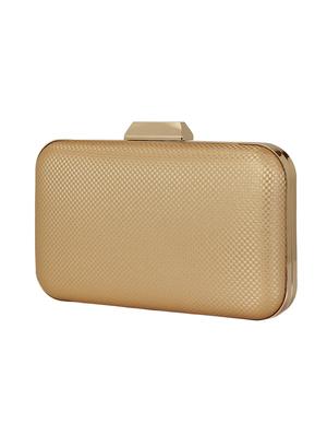 brown metal box clutch - 14082338 - Standard Image - 4