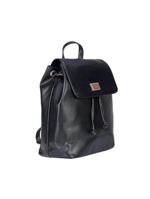 black leatherette fashion backpack - 14082844 - Standard Image - 4