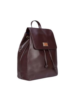brown leatherette fashion backpack - 14082845 - Standard Image - 4