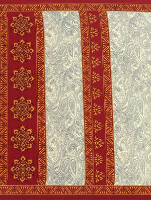 beige crepe printed saree with blouse - 14087925 - Standard Image - 4
