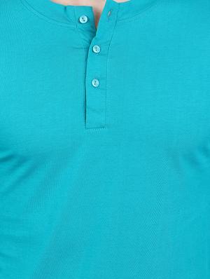 blue cotton t-shirt - 14091730 - Standard Image - 4
