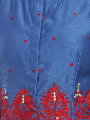 anarkali embroidered kurta - 14094416 - Standard Image - 4