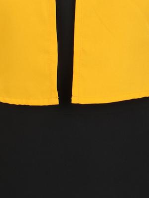 slit detail contrast layered dress - 14095167 - Standard Image - 4