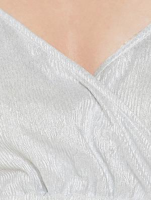 silver empire line dress - 14096211 - Standard Image - 4