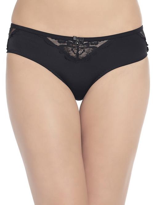black nylon hipster panty - 14099366 - Standard Image - 1