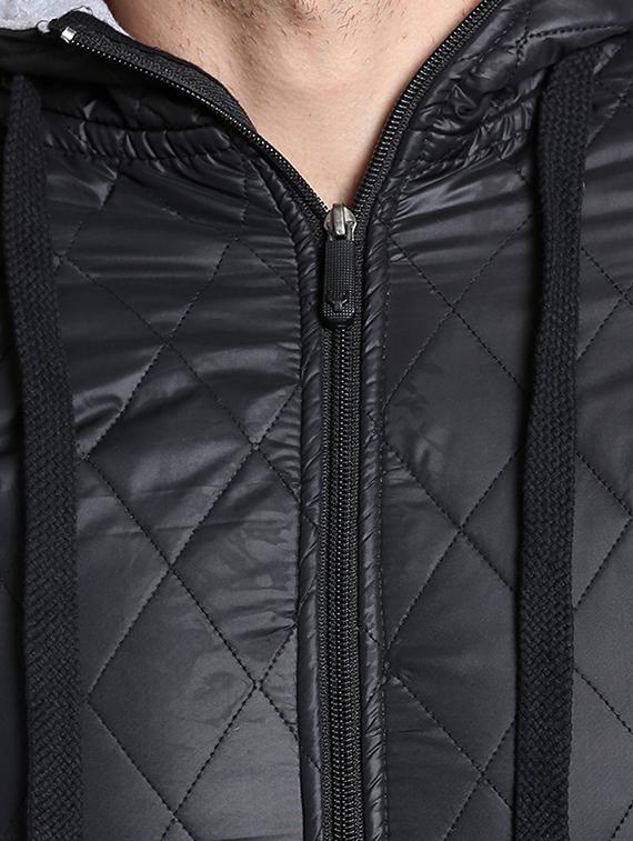 black cotton quilted jacket - 14104165 - Zoom Image - 4