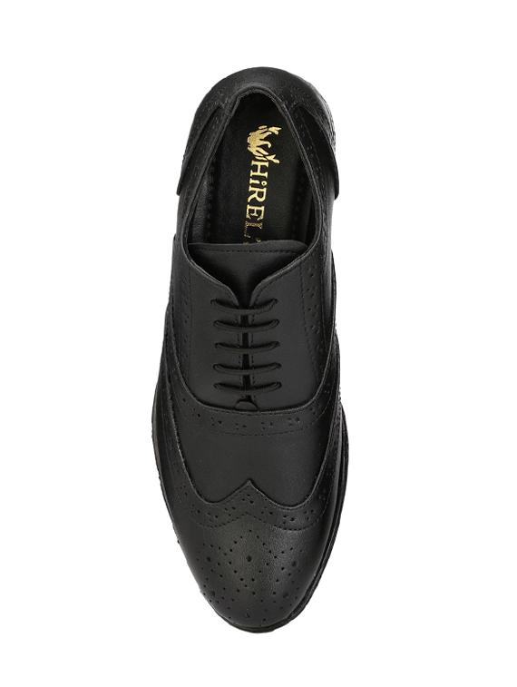 black leather lace-up brouge - 14106412 - Zoom Image - 4