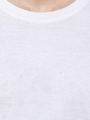 white cotton t-shirt - 14109768 - Standard Image - 4