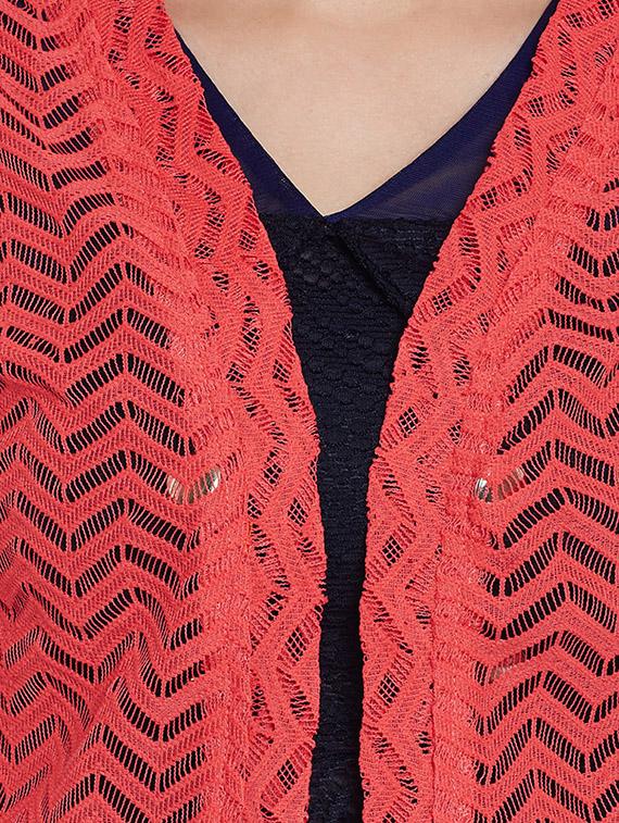 coral cotton regular shrug - 14110021 - Zoom Image - 4