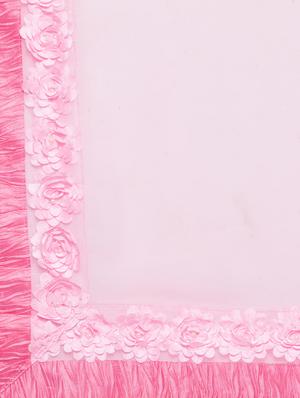pink faux georgette bordered saree with blouse - 14115003 - Standard Image - 4
