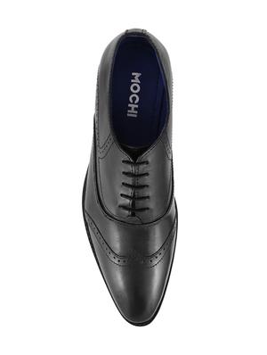 black Leather lace-up brouge - 14116732 - Standard Image - 4