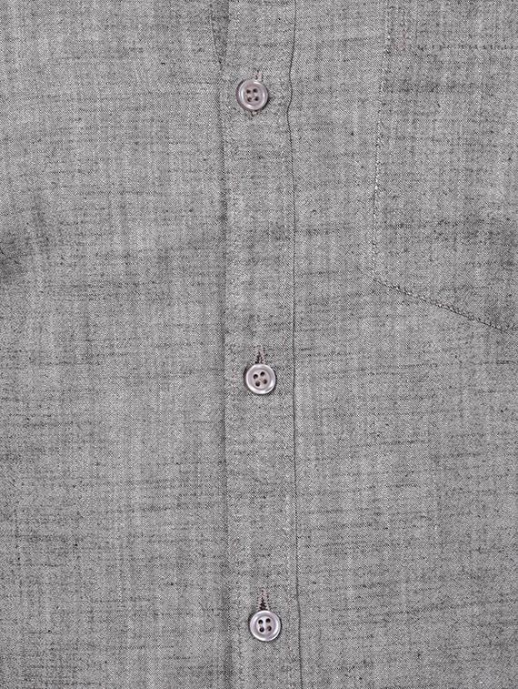 grey cotton formal shirt - 14123368 - Zoom Image - 4