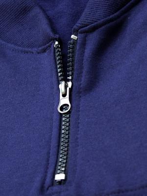 navy blue cotton casual jacket - 14123826 - Standard Image - 4