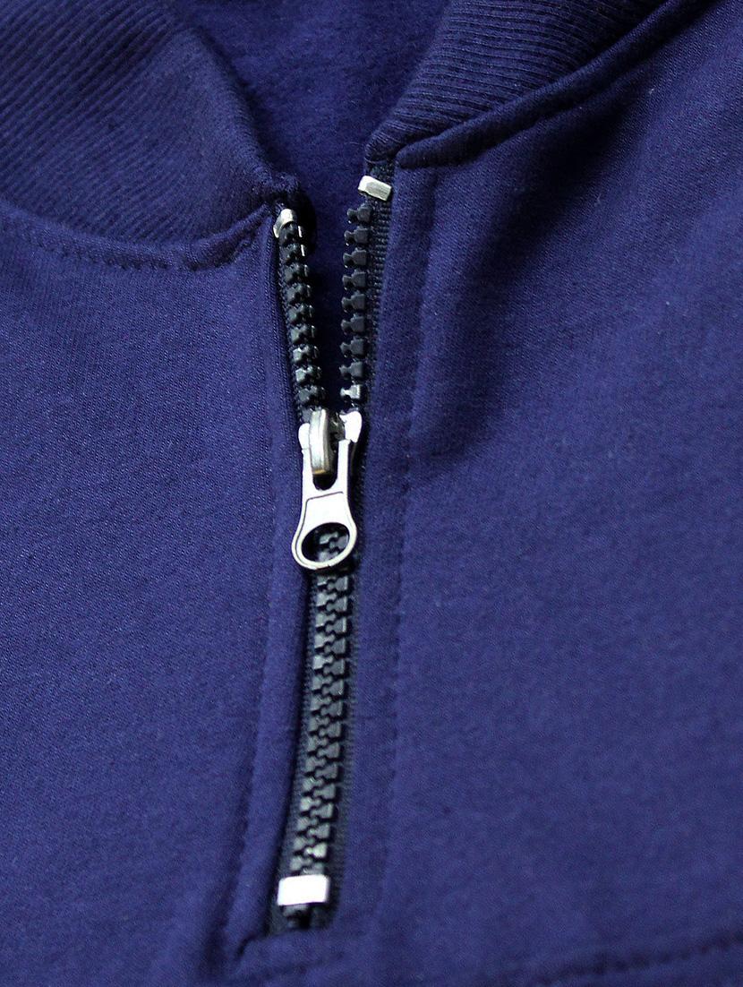 navy blue cotton casual jacket - 14123826 - Zoom Image - 4