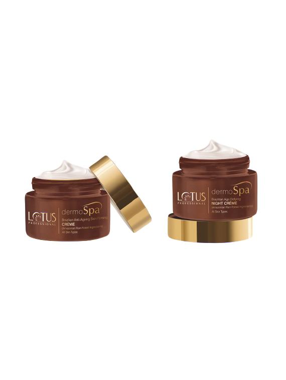 Lotus Professional Dermo Spa Brazillian Anti- Ageing Skin Firming Crme 50gm And Age Defying Night Crme With SPF 20 50gm - By