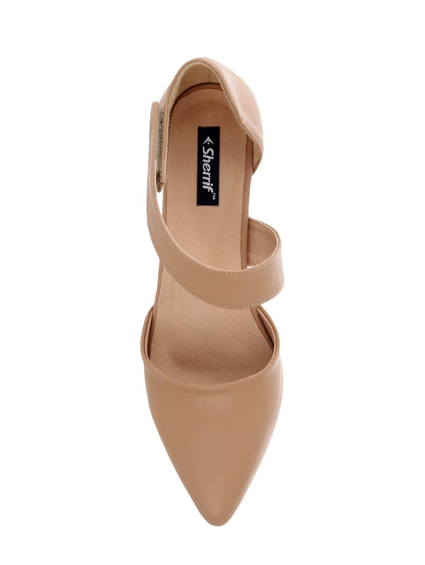 beige faux leather closed back sandals - 14126130 - Zoom Image - 4