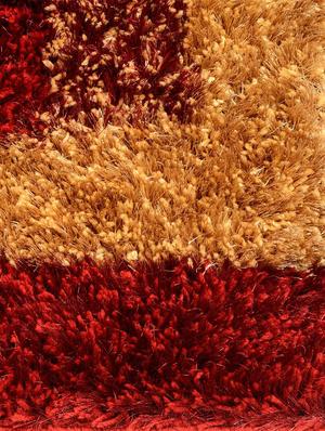 red polyester shaggy doormat - 14129056 - Standard Image - 4