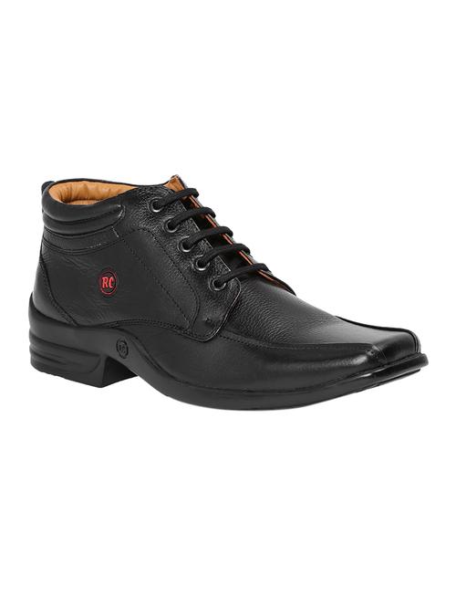 black Leather lace-up derby - 14131834 - Standard Image - 1