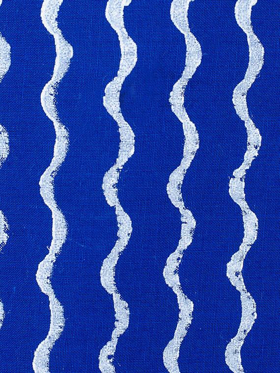 blue cotton straight kurta - 14136137 - Zoom Image - 4