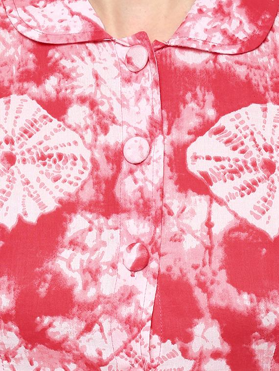 Shibori print kurta - 14153242 - Zoom Image - 4