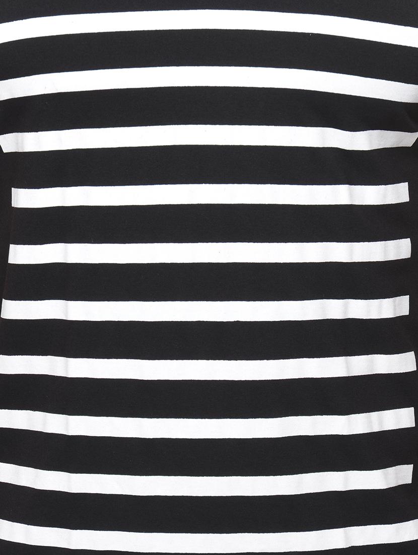 monochrome striped t-shirt - 14159208 - Zoom Image - 4