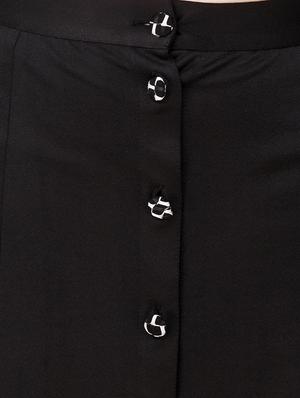 Button down double front slit skirt - 14171923 - Standard Image - 4