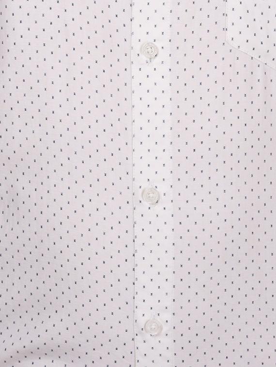white cotton blend formal shirt - 14174410 - Zoom Image - 4
