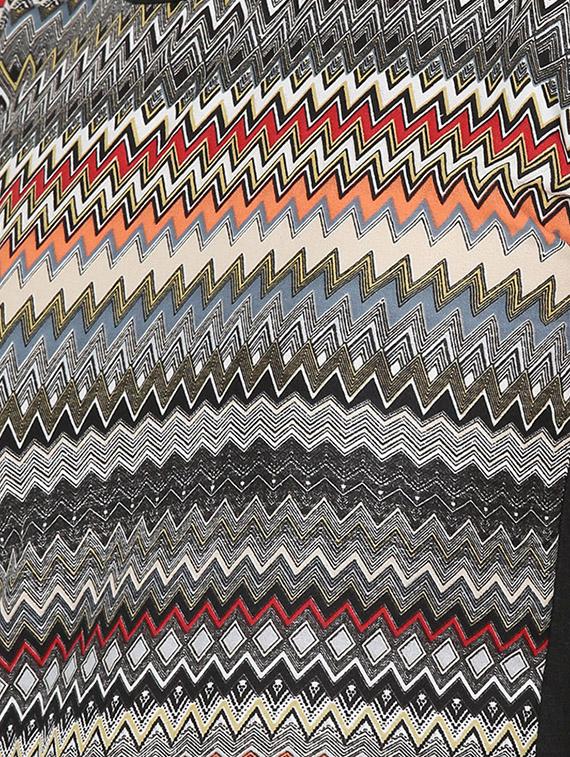 cap sleeved chevron top - 14174744 - Zoom Image - 4