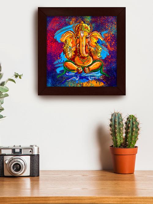 artistically designed 'ganesha' framed painting by story @ home - 14176909 - Standard Image - 1
