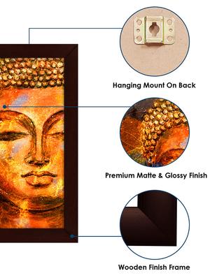 Beautifully printed wooden frame Buddha Wall Paintings - 14176921 - Standard Image - 4