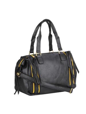 black leatherette handbag - 14184651 - Standard Image - 4