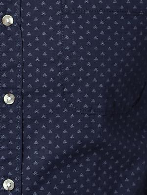 navy blue cotton casual shirt - 14188702 - Standard Image - 4