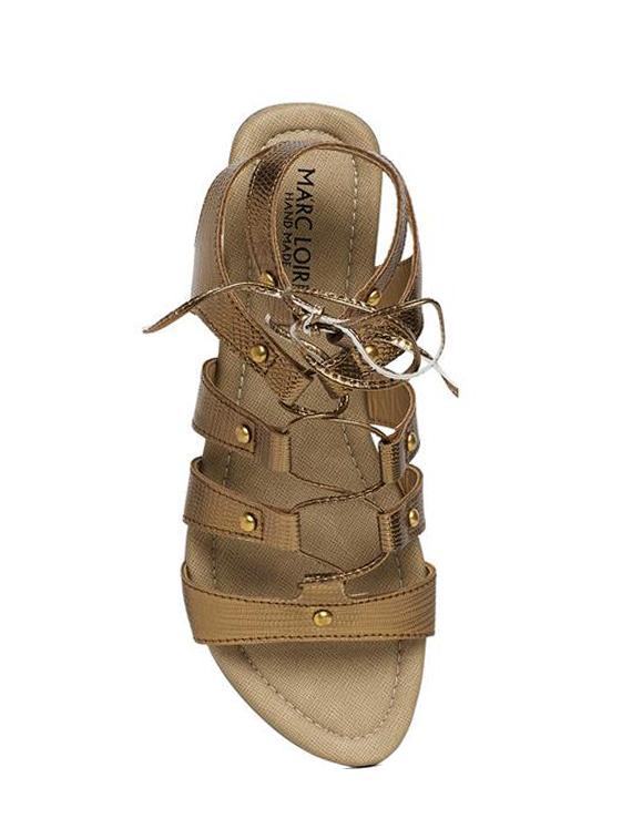 copper faux leather gladiators sandals - 14189360 - Zoom Image - 4