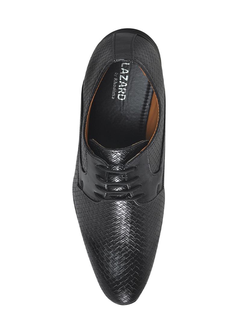 black Leatherette lace-up derby - 14190054 - Zoom Image - 4