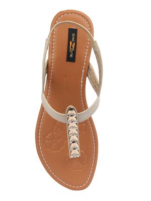 nude back strap sandal - 14195277 - Standard Image - 4