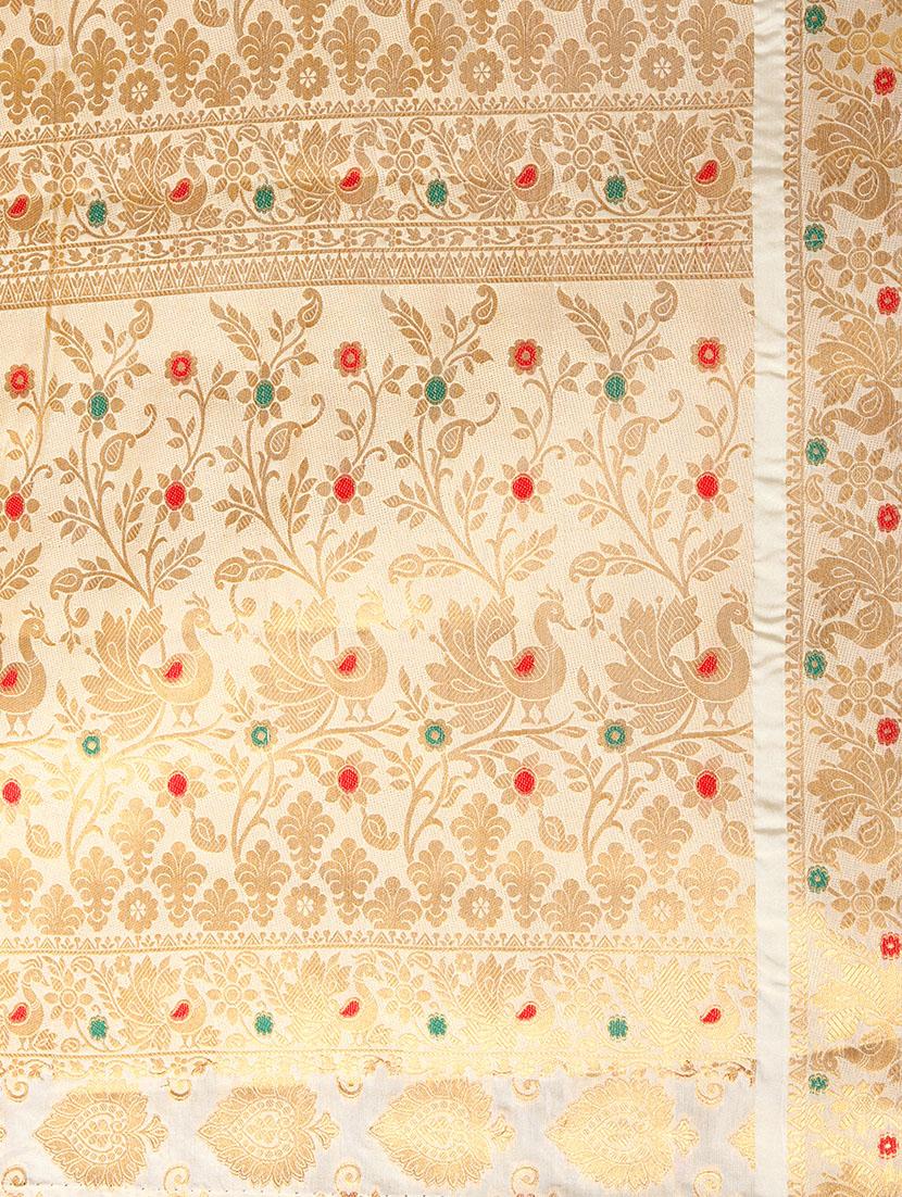 zari kanjivaram saree with blouse - 14198612 - Zoom Image - 4