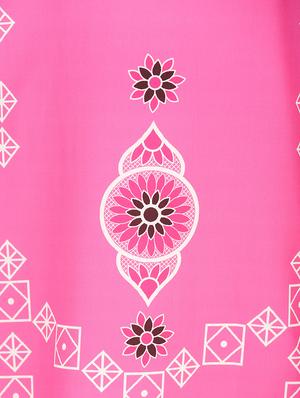 pink crepe straight kurta - 14205580 - Standard Image - 4